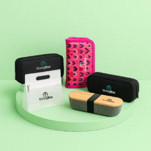 Organizadores de papelería y cartucheras personalizadas con logo.