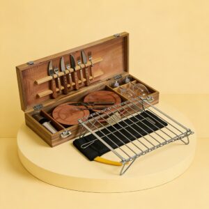KIT ASADOR 4 PERSONAS (COPAS Y PARRILLA)