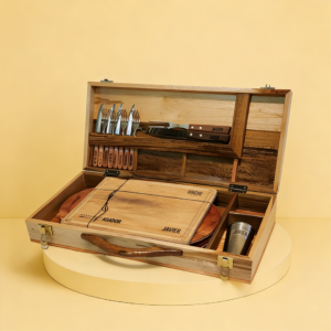KIT ASADOR 4 PERSONAS (TABLA INTEGRADA)