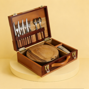 KIT ASADOR 4 PERSONAS (VASOS Y CUCHARA)