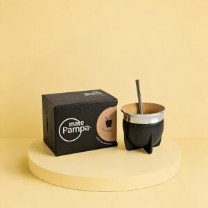 MATE PAMPA TRADICIONAL BOCA ABIERTA CON BOMBILLA