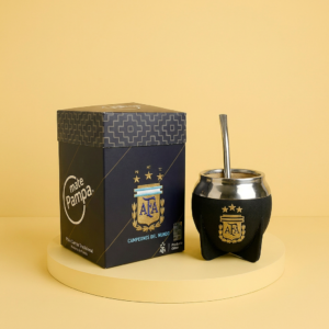 MATE TRADICIONAL AFA BOCA CERRADA CON BOMBILLA